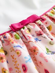 Paul Smith Baby Girls Pink and White Floral Dress - Image 3 of 5