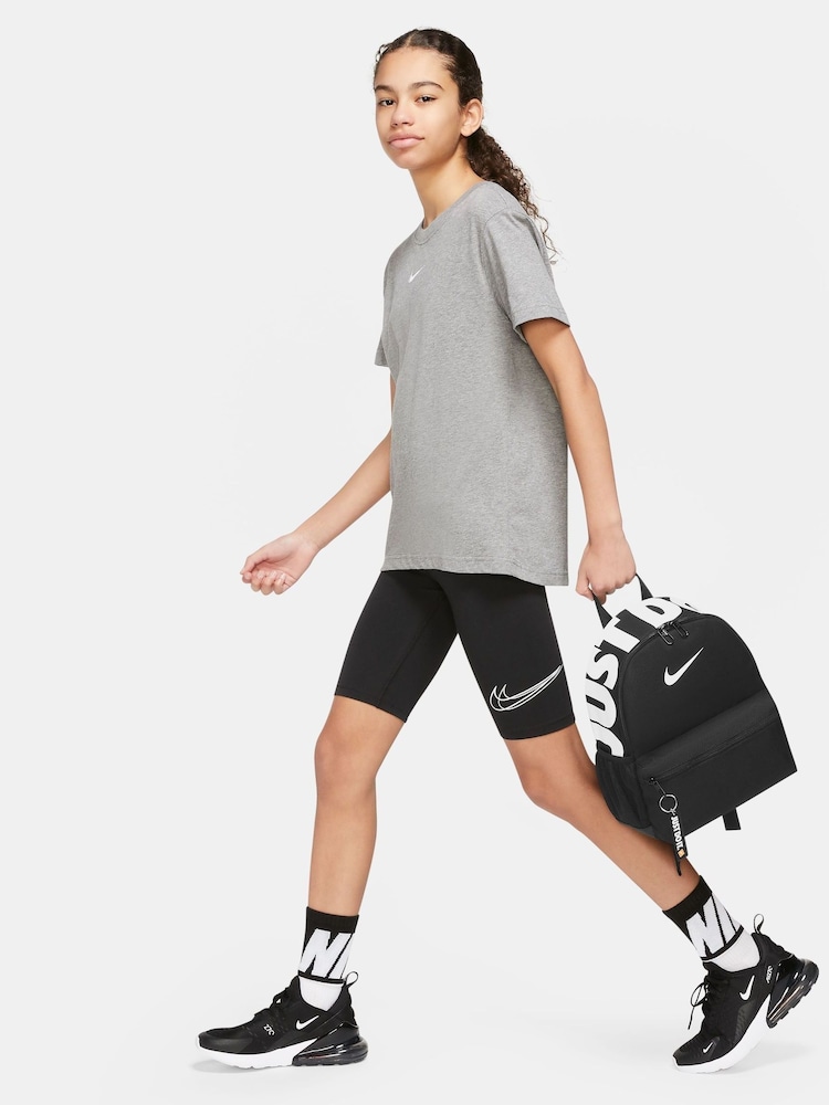 Nike Black/White Kids Brasilia JDI Mini Backpack (11L) - Image 9 of 9