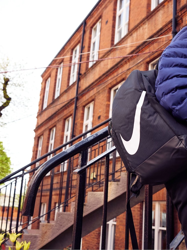 Nike Black/White Brasilia Kids Backpack - Image 3 of 10