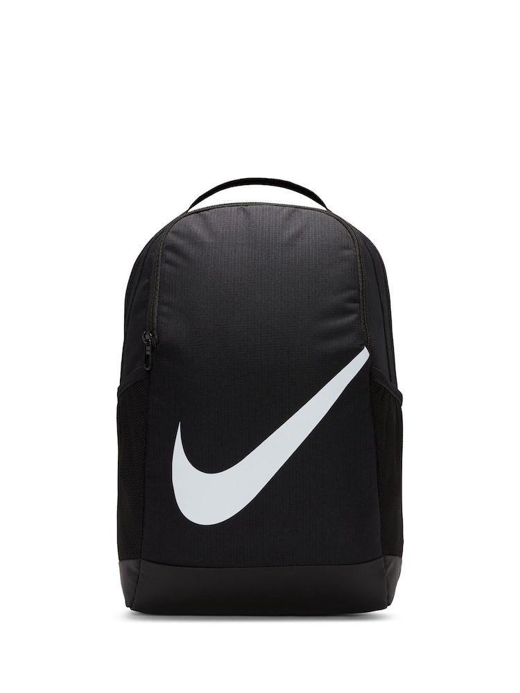 Nike Black/White Brasilia Kids Backpack - Image 4 of 10