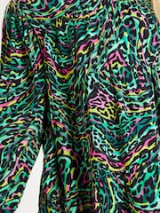 Green Printed Long Sleeves Dress (3-16yrs) - Image 4 of 6