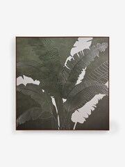 Green/Silver Palm Tree Framed Canvas Wall Art - Image 5 of 6