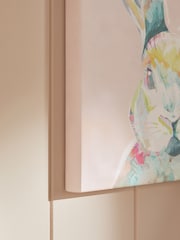 Pink Rabbit Canvas Wall Art - Image 3 of 6