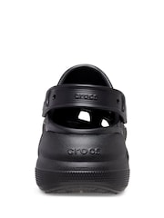 Crocs Black Classic Crush Clogs - Image 3 of 4