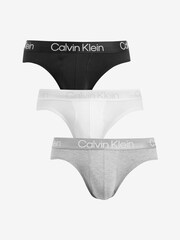 Calvin Klein Black Modern Structure Briefs 3 Pack - Image 1 of 11