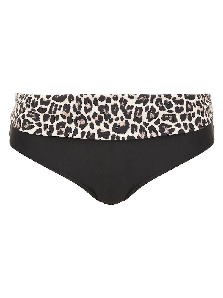 Figleaves Animal Tailor Twist Underwired Halter Tummy Control Longer Length Swimsuit - Image 5 of 5
