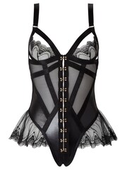 Ann Summers Black The Extrovert Mesh Teddy - Image 5 of 5