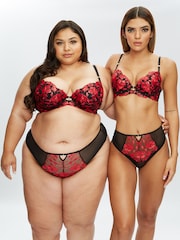 Ann Summers Black High Waist The Hero Thong - Image 6 of 7
