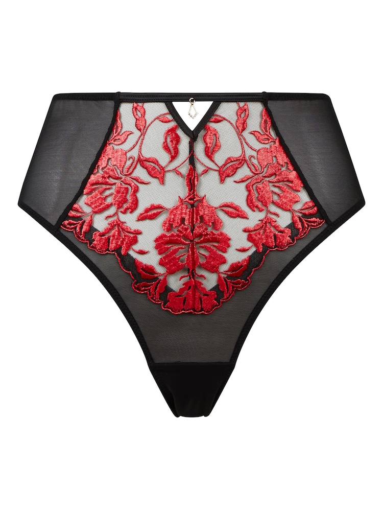 Ann Summers Black High Waist The Hero Thong - Image 7 of 7