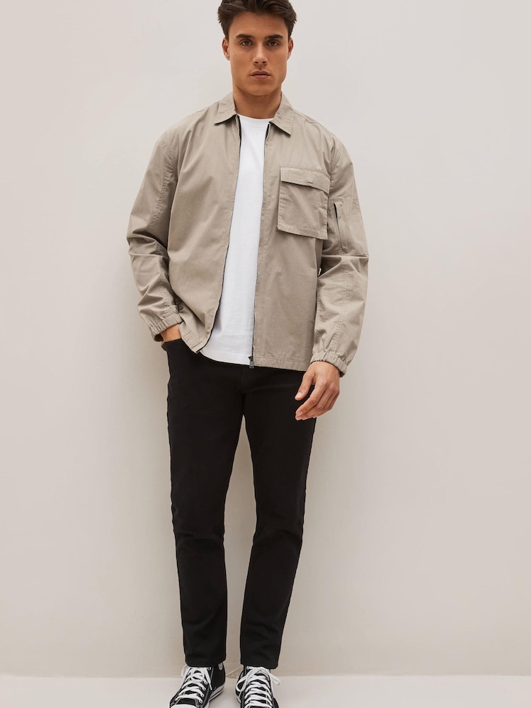 Grey Zip Through Shacket - Image 2 of 11