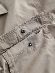 Grey Zip Through Shacket - Image 9 of 11