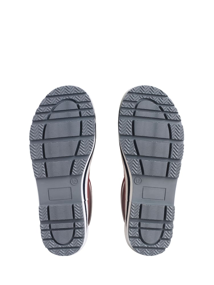 أحمر - Start-Rite Big Little Puddle Tie Up Cosy Lined Wellies - صورة 5 من 5