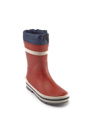 أحمر - Start Rite Little Puddle Tie Top Dinosaur Wellies - صورة 2 من 4
