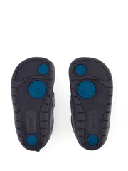 Start Rite Navy Blue Footprint Rip Tape First Walker Shoes - Image 6 of 6