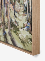 Green Tree Landscape Framed Canvas Wall Art - Image 3 of 6
