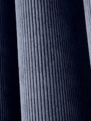 Curtina Blue Cord Eyelet Curtains - Image 3 of 4