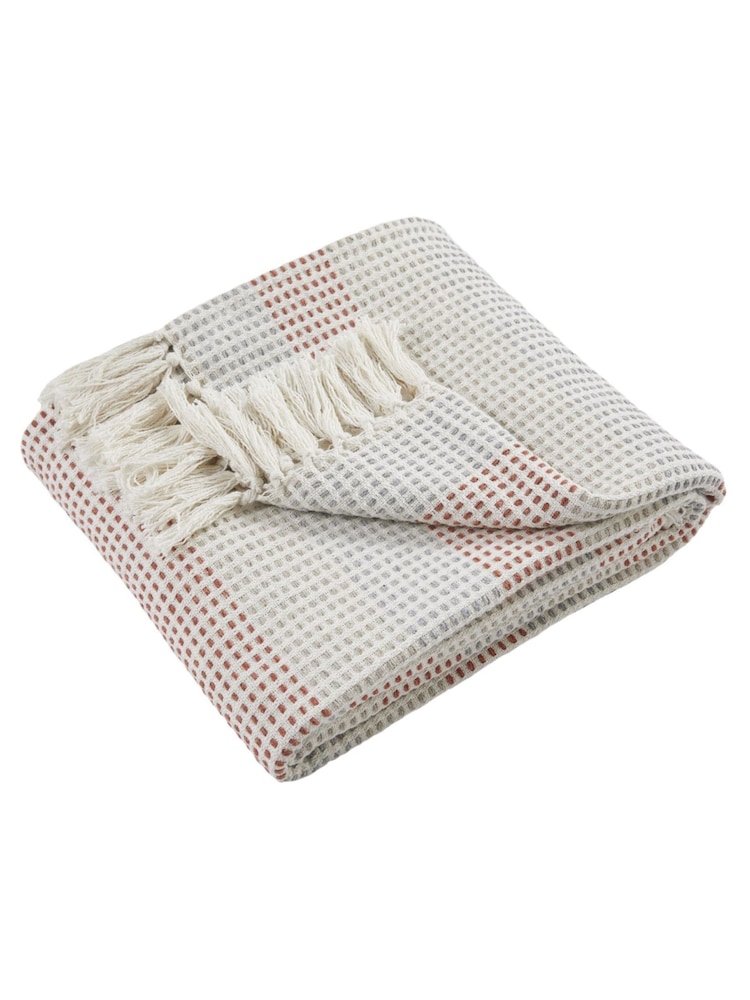 Appletree Red Reva 100% Cotton Bedspread - Image 1 of 3