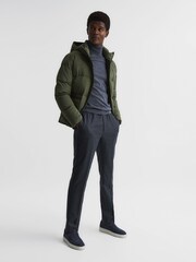 Reiss Khaki Ryder Short Puffer Jacket - Image 3 of 7