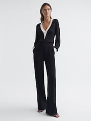 Reiss Talitha Pull en maille à bordure contrastante - Image 3 of 5
