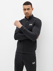 Emporio Armani EA7 Navy Zip 100% Cotton Tracksuit - Image 3 of 8