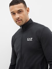 Emporio Armani EA7 Navy Zip 100% Cotton Tracksuit - Image 4 of 8