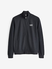 Emporio Armani EA7 Navy Zip 100% Cotton Tracksuit - Image 7 of 8