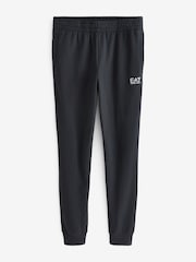 Emporio Armani EA7 Navy Zip 100% Cotton Tracksuit - Image 8 of 8