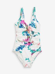 Navy/Floral Tummy Control Swimsuits 2 Pack - Image 2 of 9