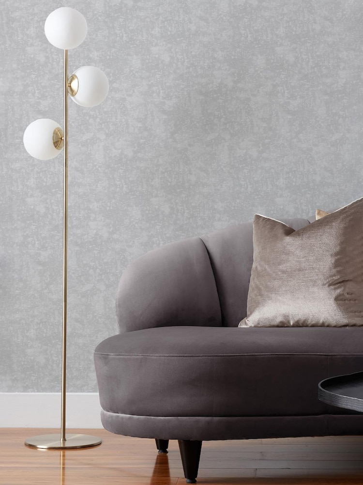 Riva Paoletti Silver Symphony Abstract Vinyl Wallpaper - Image 1 of 3