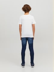 JACK & JONES JUNIOR 100% Cotton Short Sleeve White T-Shirt 2 Pack - Image 3 of 8