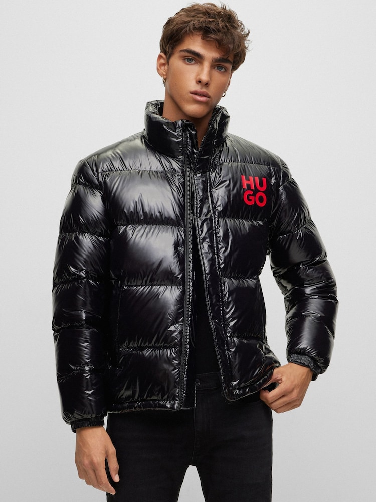 HUGO Black Biron Down Puffer Jacket - Image 2 of 6