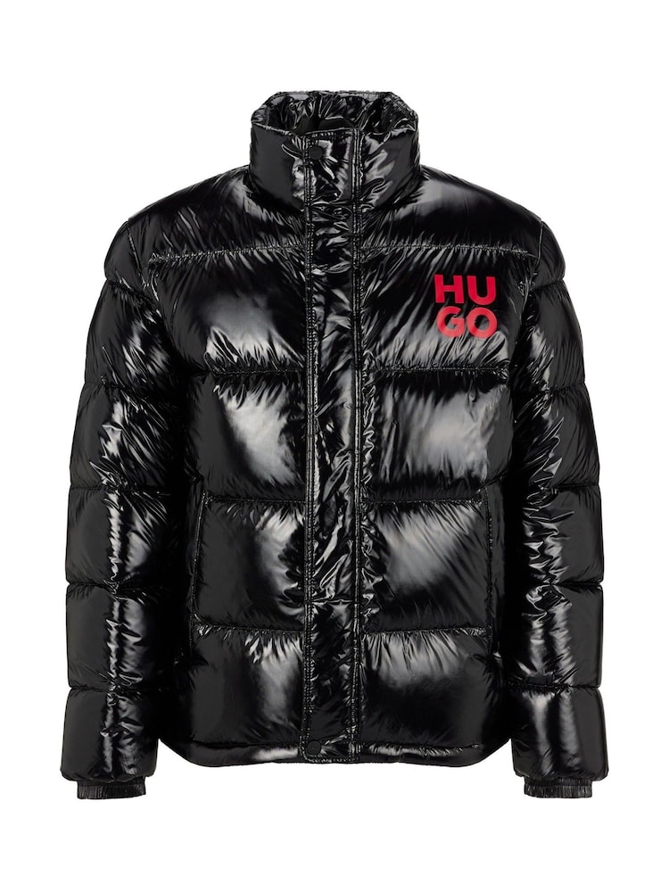 HUGO Black Biron Down Puffer Jacket - Image 6 of 6