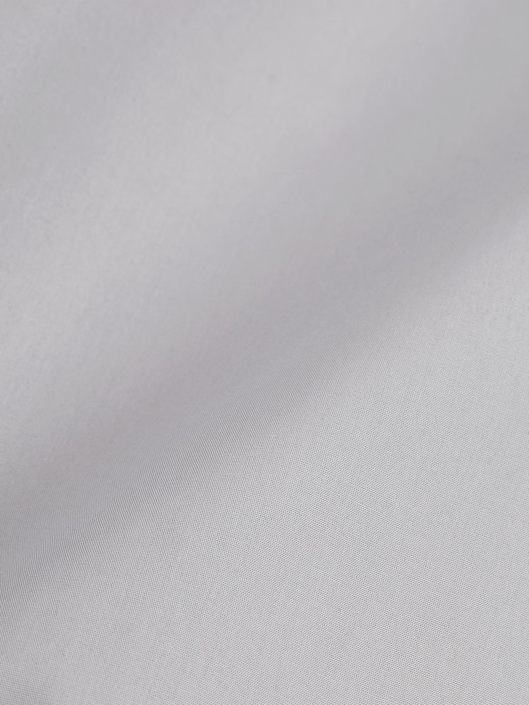 Light Grey Regular Fit Easy Care Single Cuff Shirt - Image 6 of 6