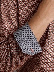 Orange Rust Signature Print Shirt - Image 5 of 8