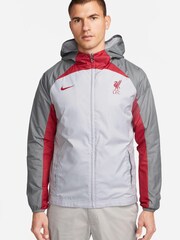 Nike Grey Liverpool FC Full Zip Football Jacket - Image 1 of 7