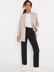 JD Williams Black Regular Length Magisculpt Straight Leg Trousers - Image 1 of 5