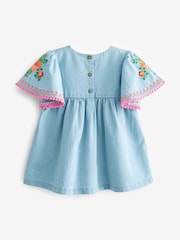 Jena bleu - Robe kaftan brodée (3mths-10yrs) - Image 6 of 6