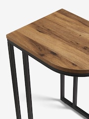 Dark Bronx Oak Effect Laptop Side Table - Image 6 of 7