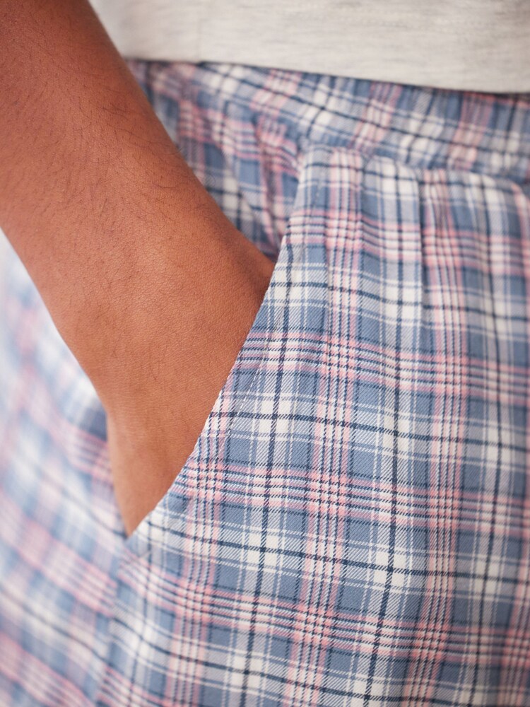 Cream/Blue Supersoft - Lekki zestaw piżamowy o krótkim kroju - Image 3 of 7