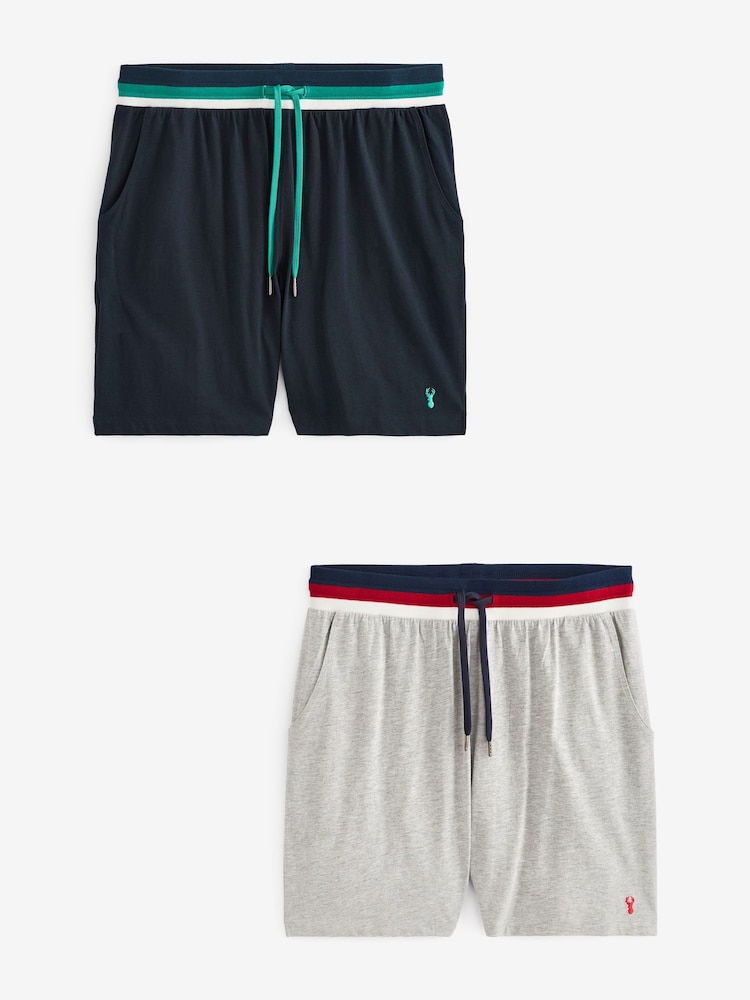 Navy Blue/Grey Tipped - Zestaw 2 par lekkich szortów - Image 7 of 11