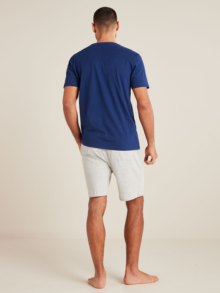 Green/Blue Shorts Pyjamas Set 2 Pack - Image 3 of 8