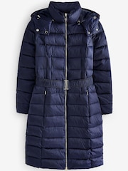 Ted Baker Aliciee Long Black Padded Coat - Image 5 of 6