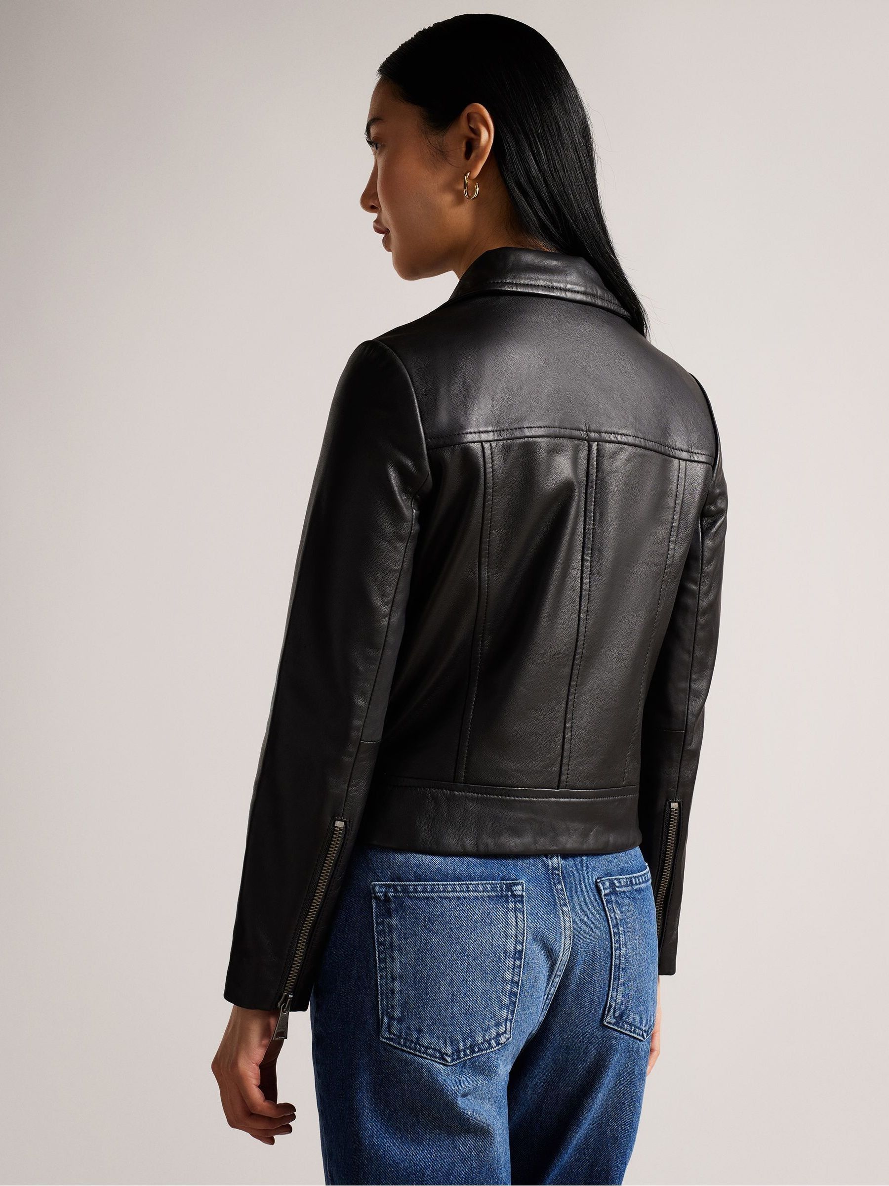 Ted baker ladies leather jacket sale hot sale