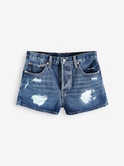 Темный выбеленный джинс - Levi's® 501® Оригинальные 100% хлопковые шорты - Изображение 6 из 6