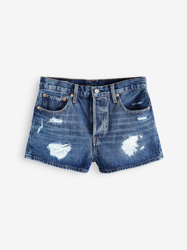 Темный выбеленный джинс - Levi's® 501® Оригинальные 100% хлопковые шорты - Изображение 6 из 6