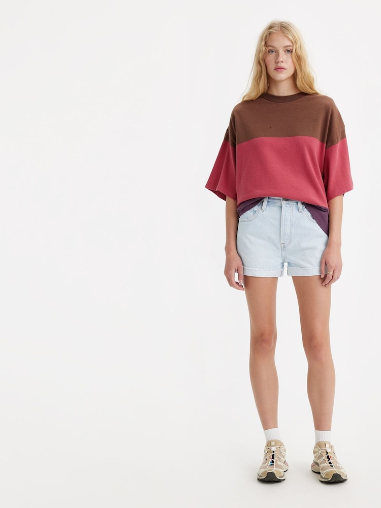 Светлый выбеленный джинс - Levi's® 501® Оригинальные 100% хлопковые шорты - Изображение 1 из 3