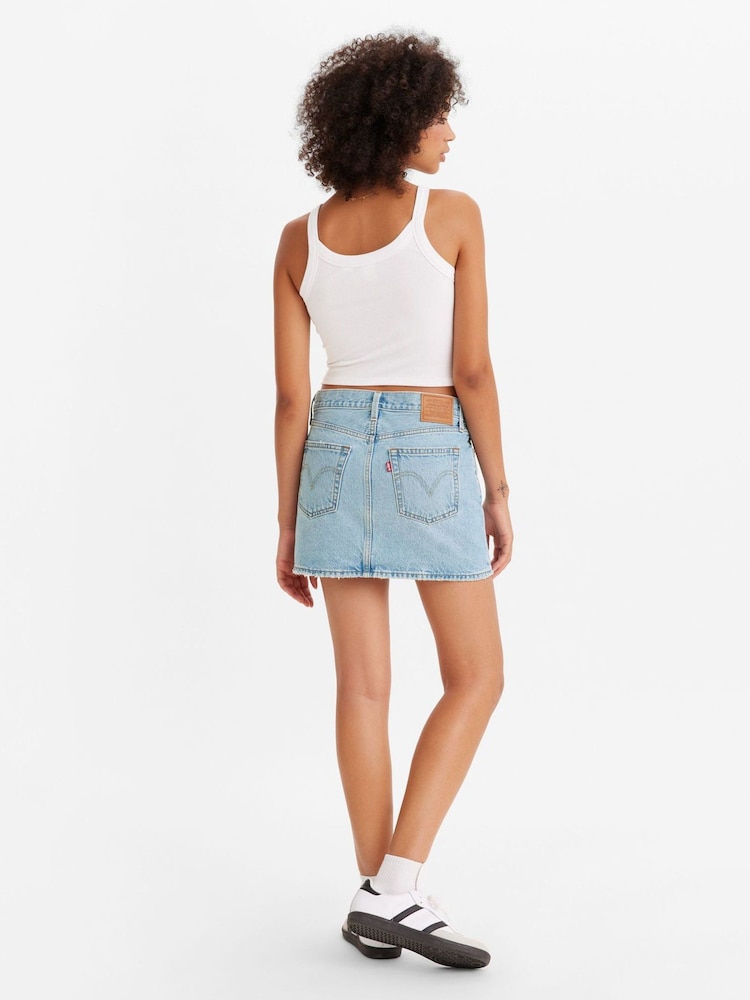 Levi's® Blue 100% Cotton Icon Skirt - Image 2 of 6