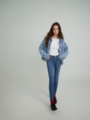 Levi's® Blue 90's Soft As Butter Mid Trucker Denim Jacket - Image 1 of 7