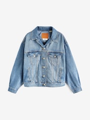 Levi's® Blue 90's Soft As Butter Mid Trucker Denim Jacket - Image 7 of 7