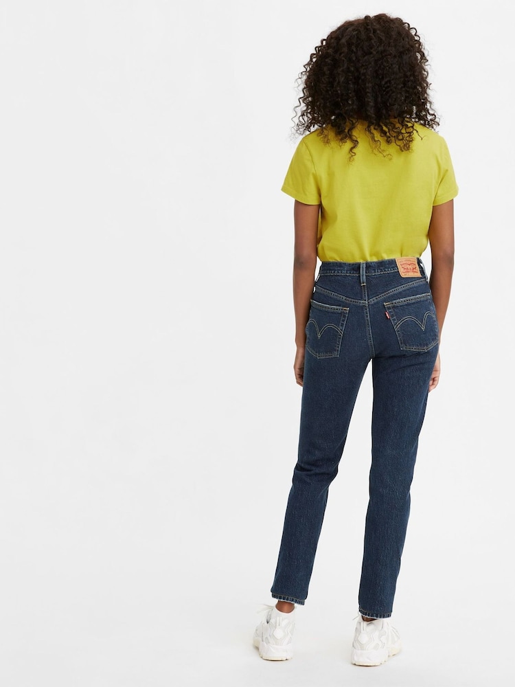 Levi's® Salsa T3 Authentic Navy Blue Denim 501® Youth Skinny Jeans - Image 2 of 4